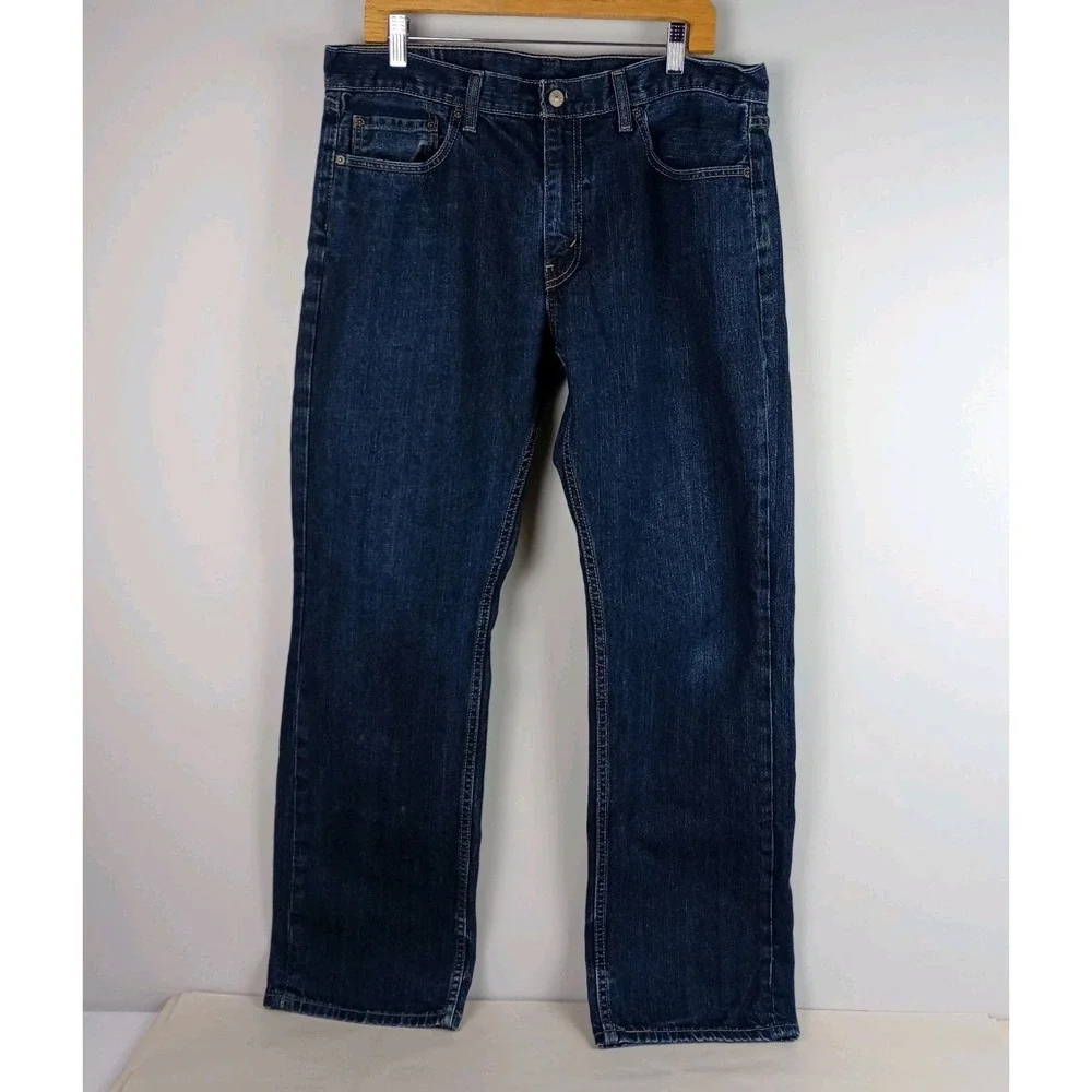 Levi Strauss 559 Mens 36/32 Dark Blue 5 Pocket Relaxed High Quality Denim Jeans